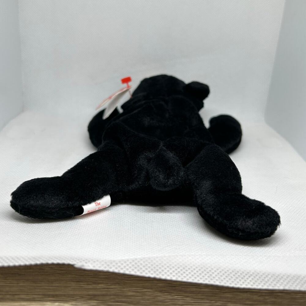 TY BEANIE BABIES BLACKIE the BEAR 1993 Plush Stuffed Animal - Picture 3 of 6